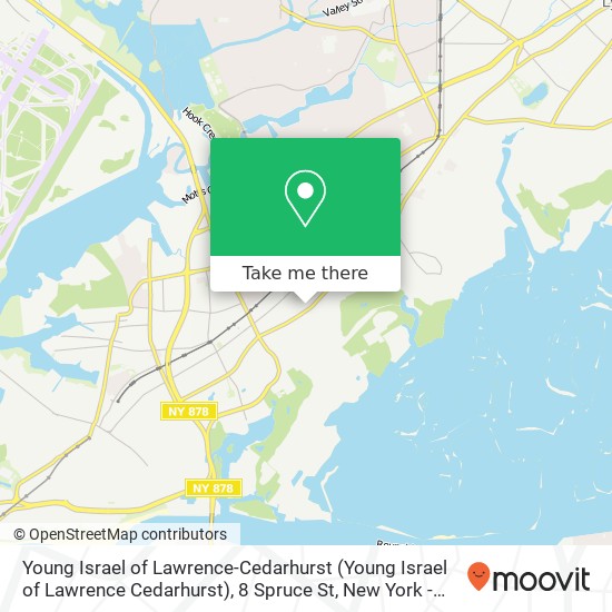 Mapa de Young Israel of Lawrence-Cedarhurst (Young Israel of Lawrence Cedarhurst), 8 Spruce St