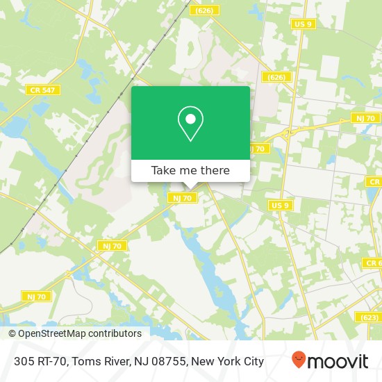 305 RT-70, Toms River, NJ 08755 map