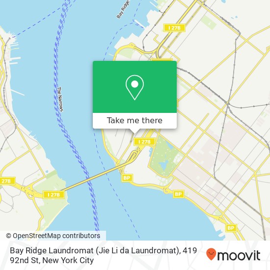 Mapa de Bay Ridge Laundromat (Jie Li da Laundromat), 419 92nd St