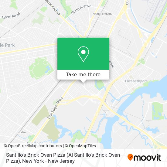Santillo's Brick Oven Pizza map