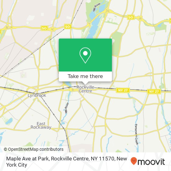 Mapa de Maple Ave at Park, Rockville Centre, NY 11570