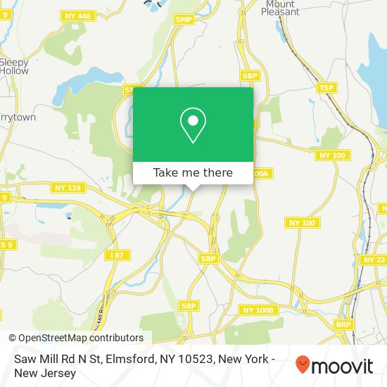 Saw Mill Rd N St, Elmsford, NY 10523 map