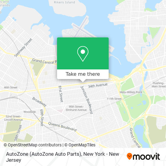 AutoZone (AutoZone Auto Parts) map