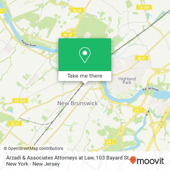 Arzadi & Associates Attorneys at Law, 103 Bayard St map