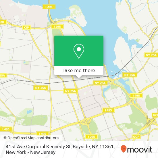 41st Ave Corporal Kennedy St, Bayside, NY 11361 map