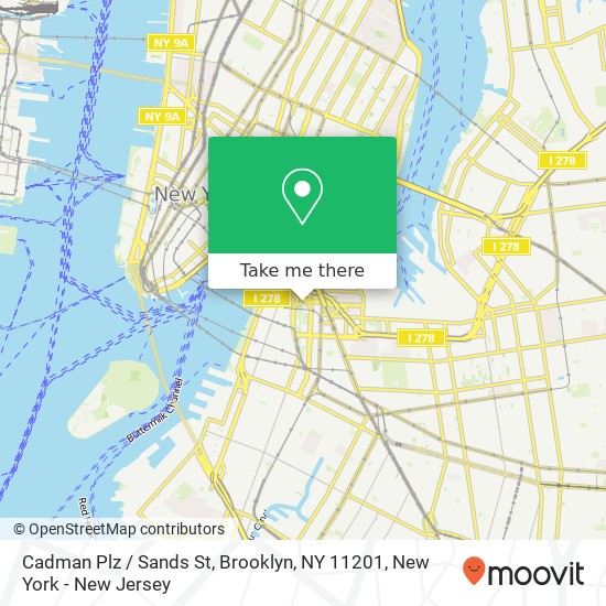 Cadman Plz / Sands St, Brooklyn, NY 11201 map