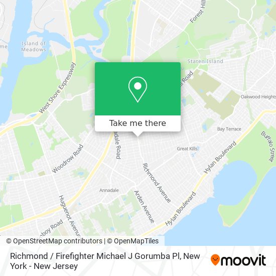 Richmond / Firefighter Michael J Gorumba Pl map