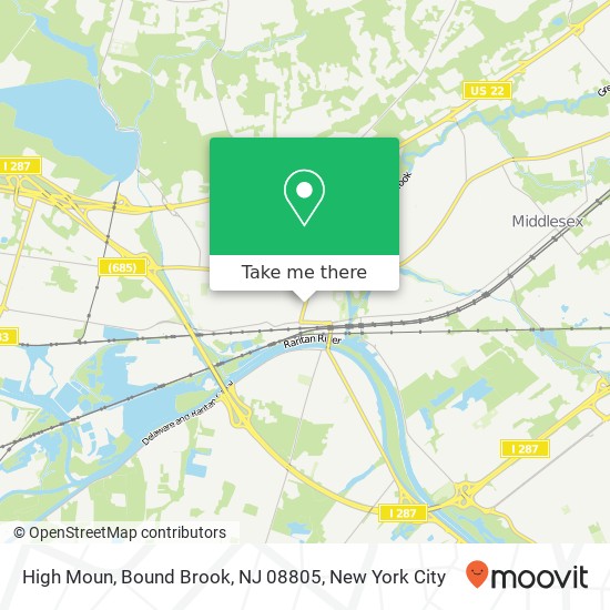 High Moun, Bound Brook, NJ 08805 map