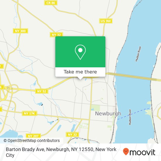 Mapa de Barton Brady Ave, Newburgh, NY 12550