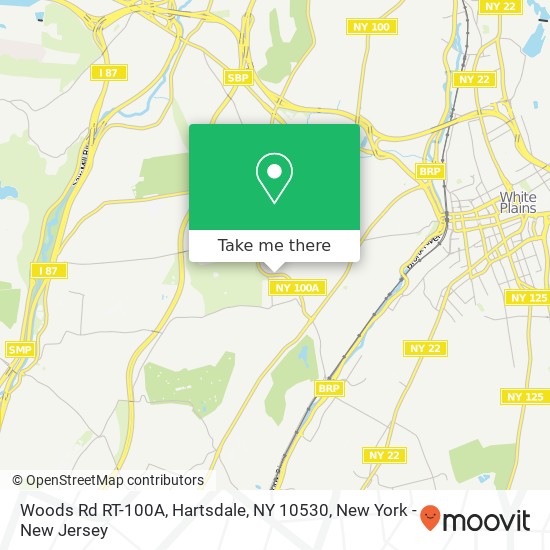 Woods Rd RT-100A, Hartsdale, NY 10530 map