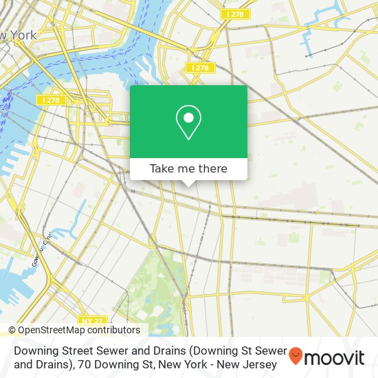 Downing Street Sewer and Drains (Downing St Sewer and Drains), 70 Downing St map