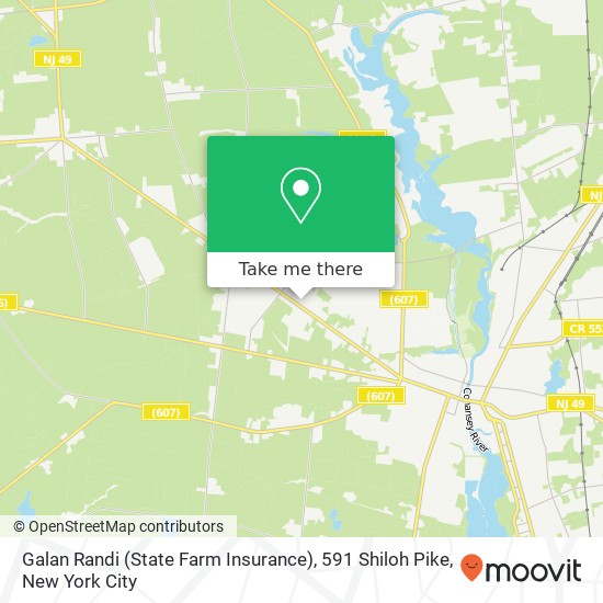 Galan Randi (State Farm Insurance), 591 Shiloh Pike map