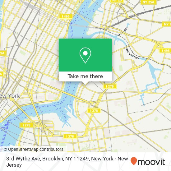 Mapa de 3rd Wythe Ave, Brooklyn, NY 11249