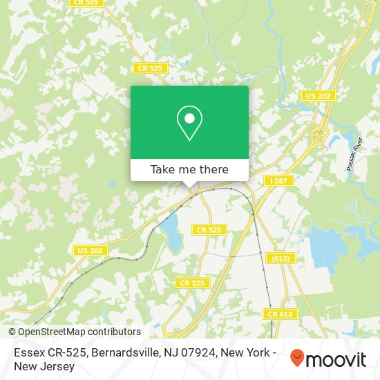 Essex CR-525, Bernardsville, NJ 07924 map