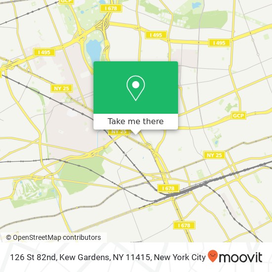 126 St 82nd, Kew Gardens, NY 11415 map