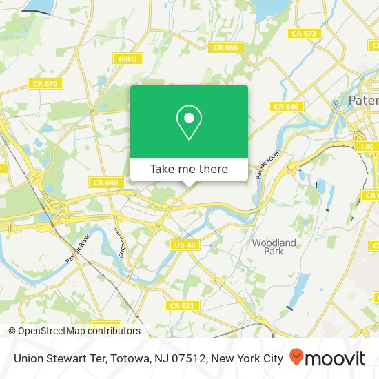 Union Stewart Ter, Totowa, NJ 07512 map