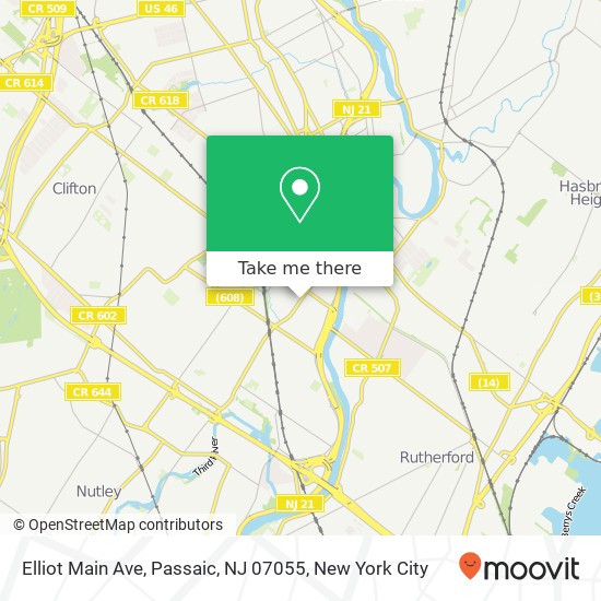 Elliot Main Ave, Passaic, NJ 07055 map