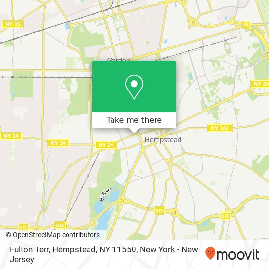Mapa de Fulton Terr, Hempstead, NY 11550