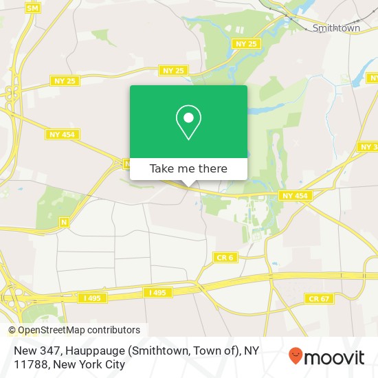 New 347, Hauppauge (Smithtown, Town of), NY 11788 map