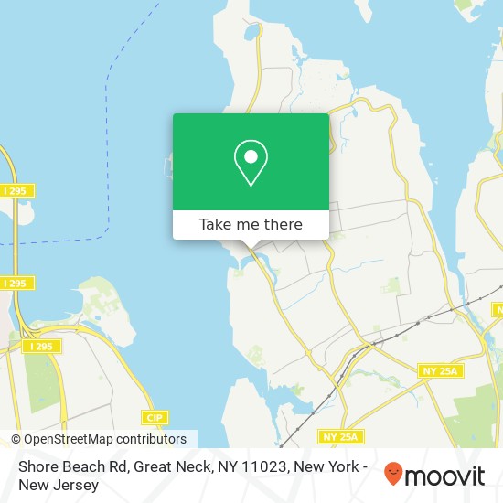 Mapa de Shore Beach Rd, Great Neck, NY 11023