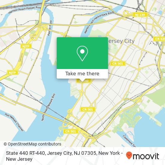 Mapa de State 440 RT-440, Jersey City, NJ 07305