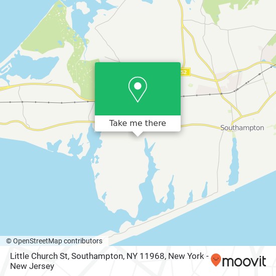 Mapa de Little Church St, Southampton, NY 11968