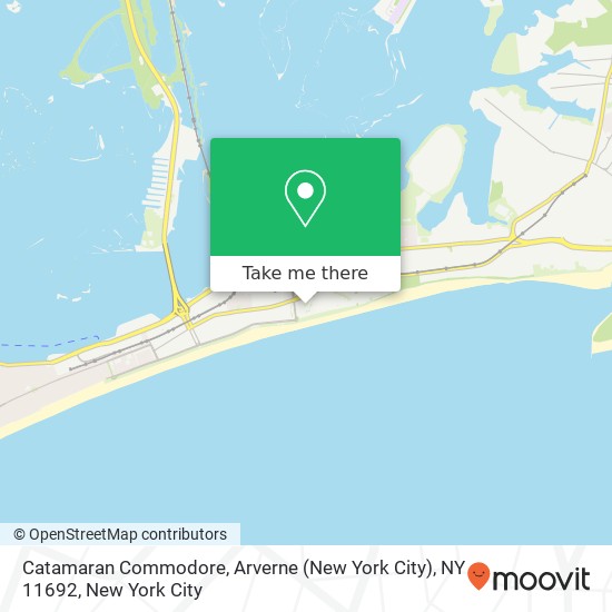 Mapa de Catamaran Commodore, Arverne (New York City), NY 11692