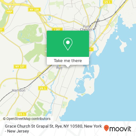 Grace Church St Grapal St, Rye, NY 10580 map
