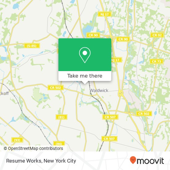 Resume Works map