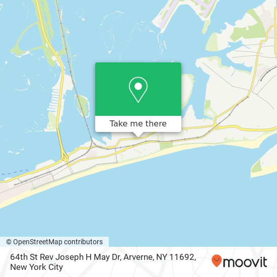 Mapa de 64th St Rev Joseph H May Dr, Arverne, NY 11692