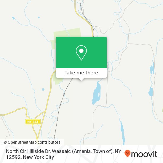 North Cir Hillside Dr, Wassaic (Amenia, Town of), NY 12592 map