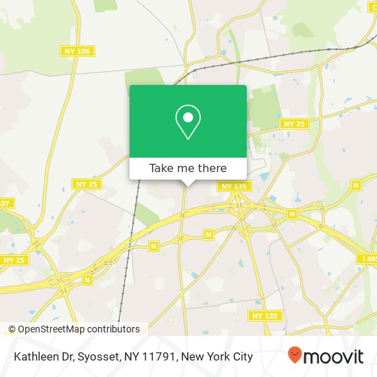Mapa de Kathleen Dr, Syosset, NY 11791