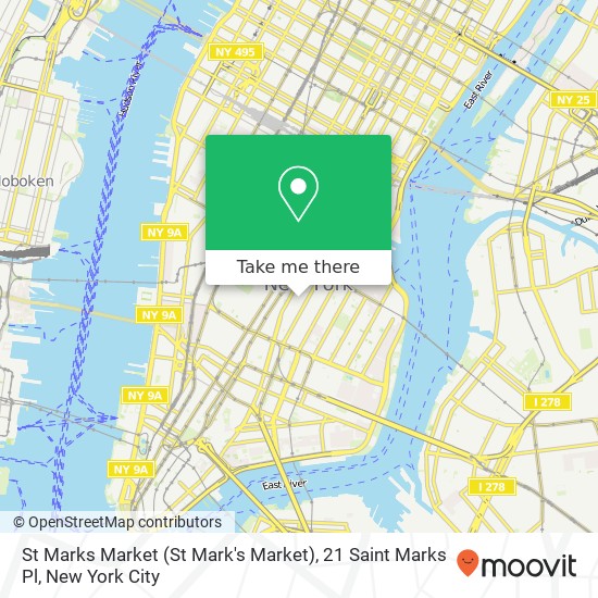 St Marks Market (St Mark's Market), 21 Saint Marks Pl map