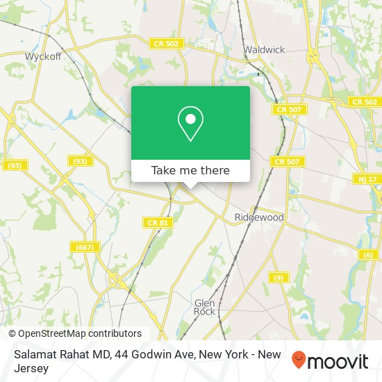 Mapa de Salamat Rahat MD, 44 Godwin Ave