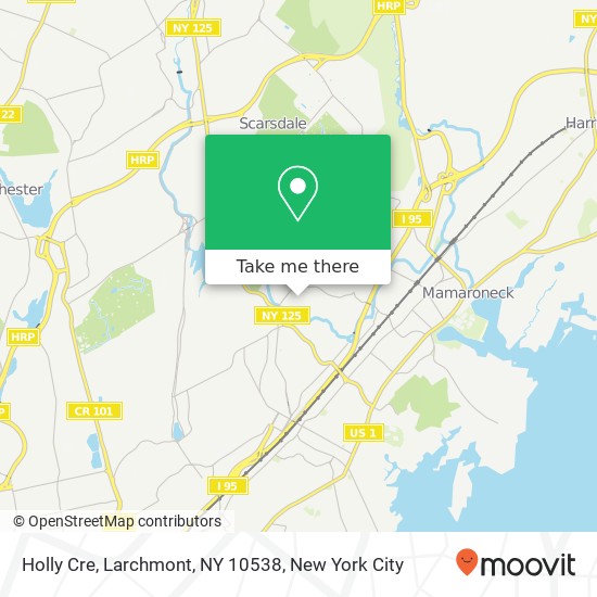 Mapa de Holly Cre, Larchmont, NY 10538