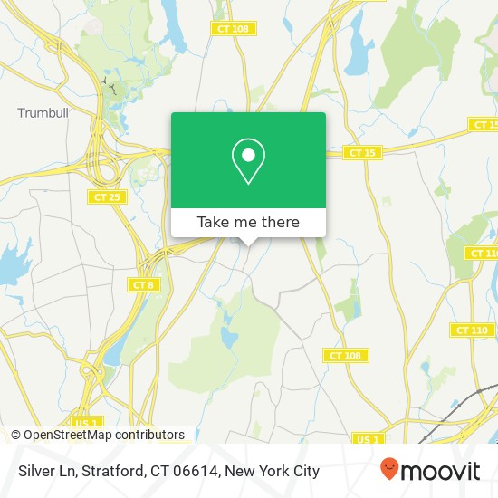 Silver Ln, Stratford, CT 06614 map