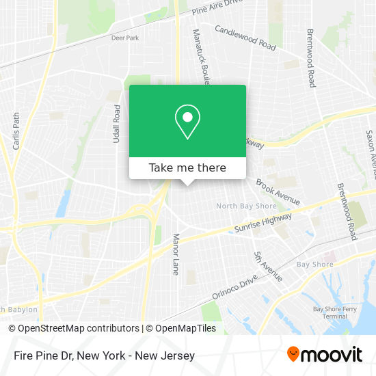 Fire Pine Dr map