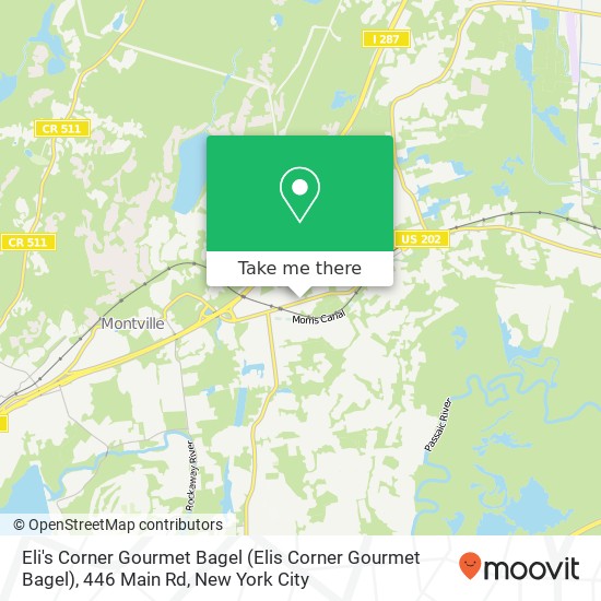 Mapa de Eli's Corner Gourmet Bagel (Elis Corner Gourmet Bagel), 446 Main Rd