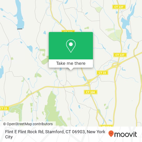 Mapa de Flint E Flint Rock Rd, Stamford, CT 06903