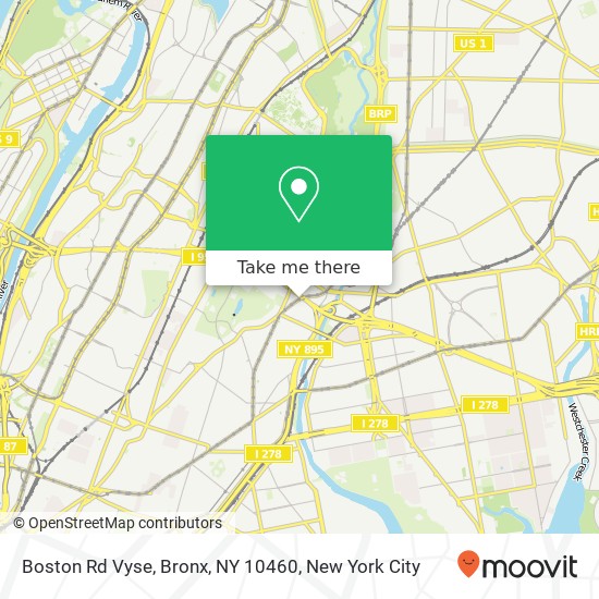 Boston Rd Vyse, Bronx, NY 10460 map