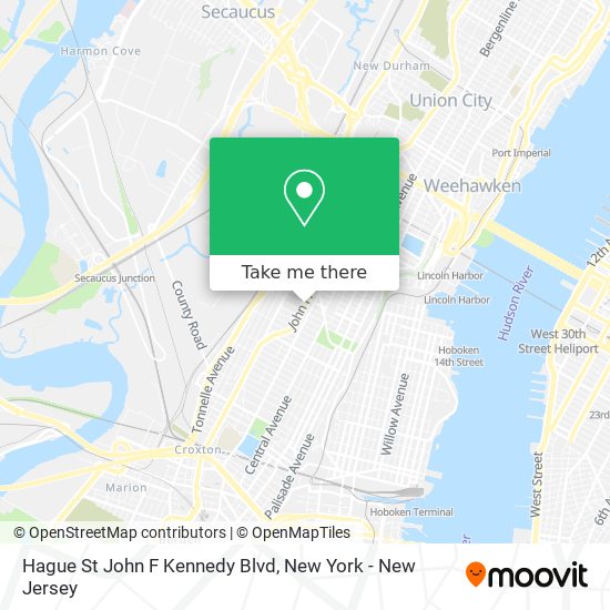 Mapa de Hague St John F Kennedy Blvd