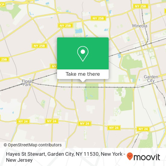 Hayes St Stewart, Garden City, NY 11530 map