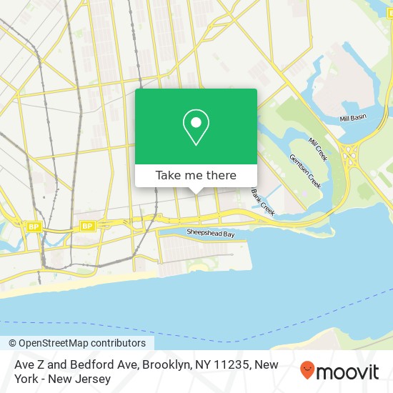 Mapa de Ave Z and Bedford Ave, Brooklyn, NY 11235