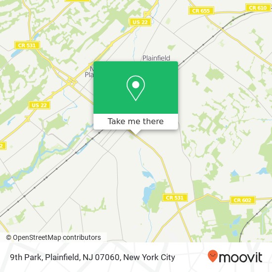 9th Park, Plainfield, NJ 07060 map