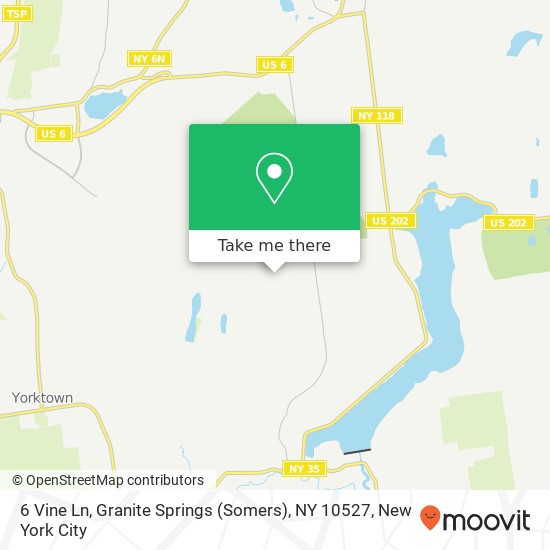 6 Vine Ln, Granite Springs (Somers), NY 10527 map