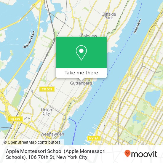 Mapa de Apple Montessori School (Apple Montessori Schools), 106 70th St