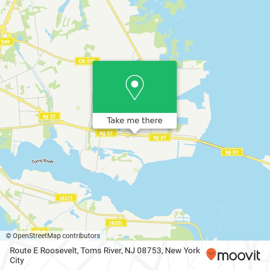 Route E Roosevelt, Toms River, NJ 08753 map