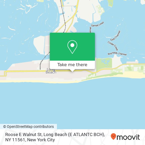 Roose E Walnut St, Long Beach (E ATLANTC BCH), NY 11561 map