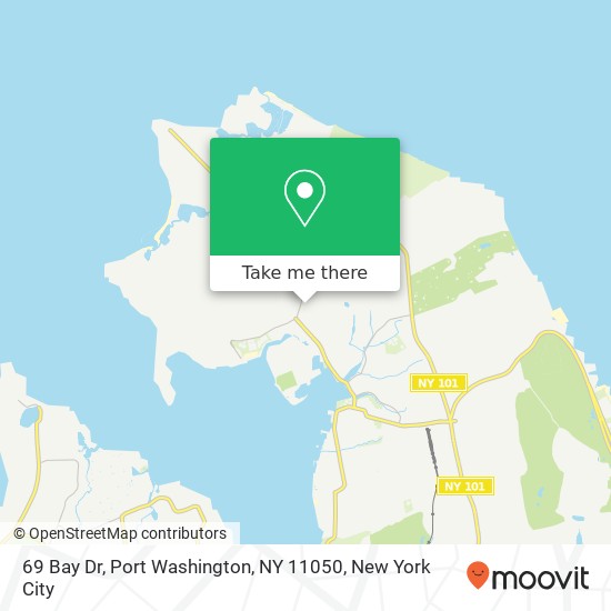 69 Bay Dr, Port Washington, NY 11050 map