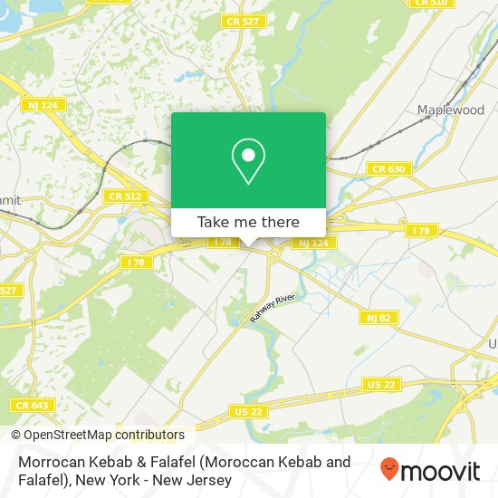 Mapa de Morrocan Kebab & Falafel (Moroccan Kebab and Falafel)